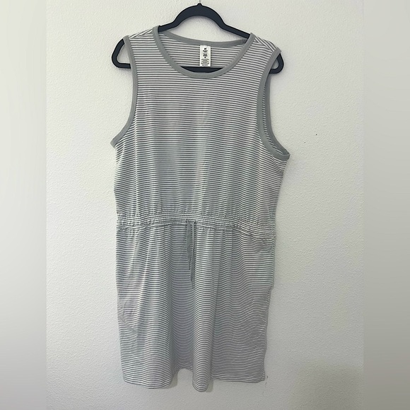 Member's Mark Dresses & Skirts - Gray and White Striped Tank Top Dress